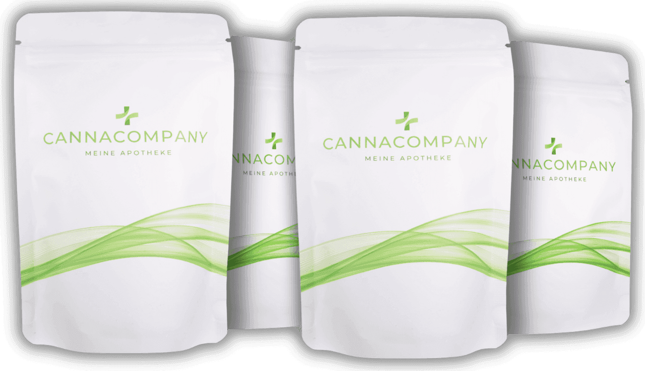 canna company Cannabisverpackung vier Tüten